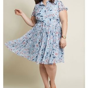 Liza Luxe XL baby blue floral ModCloth